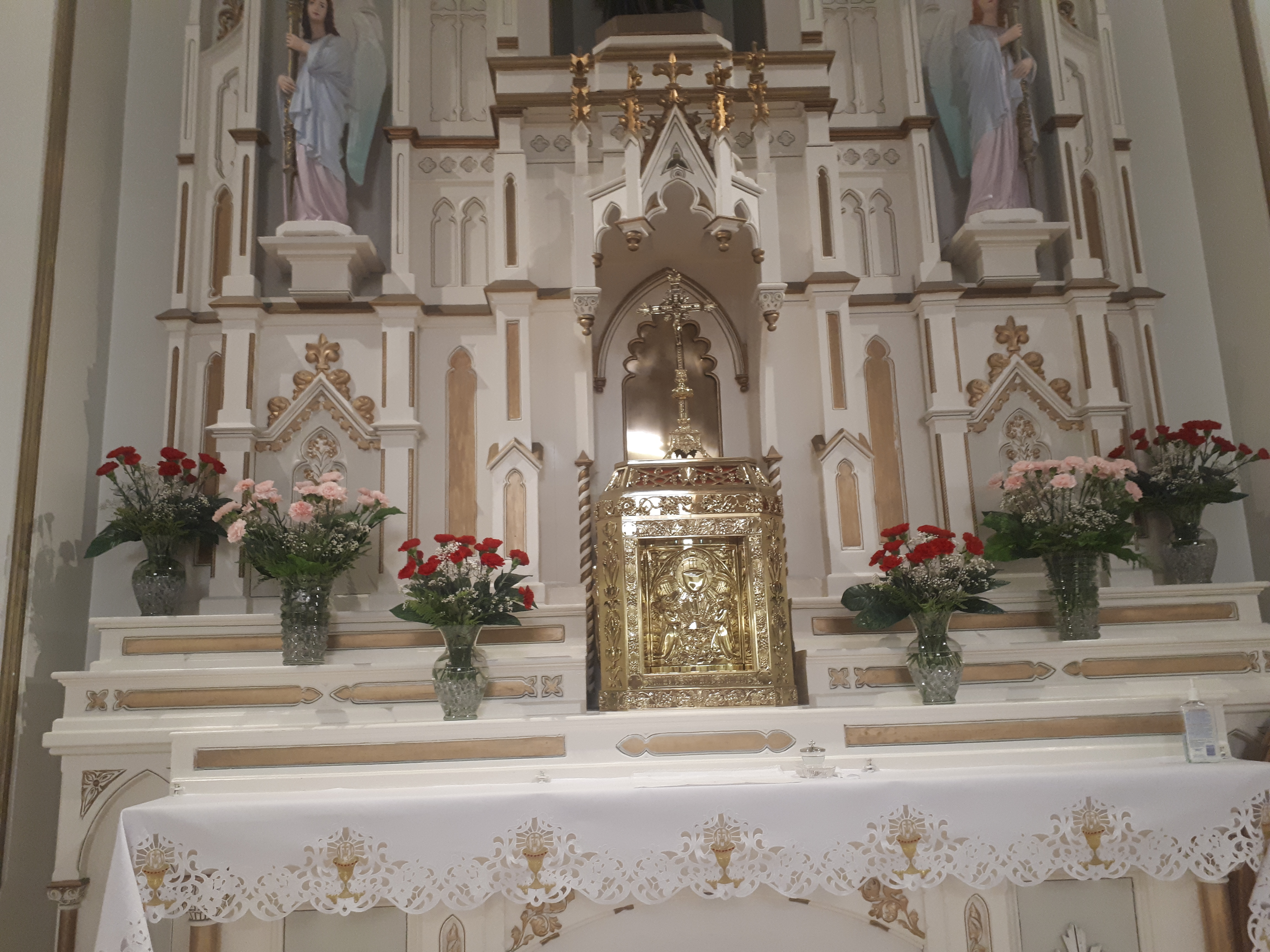 The altar with the tabernacle