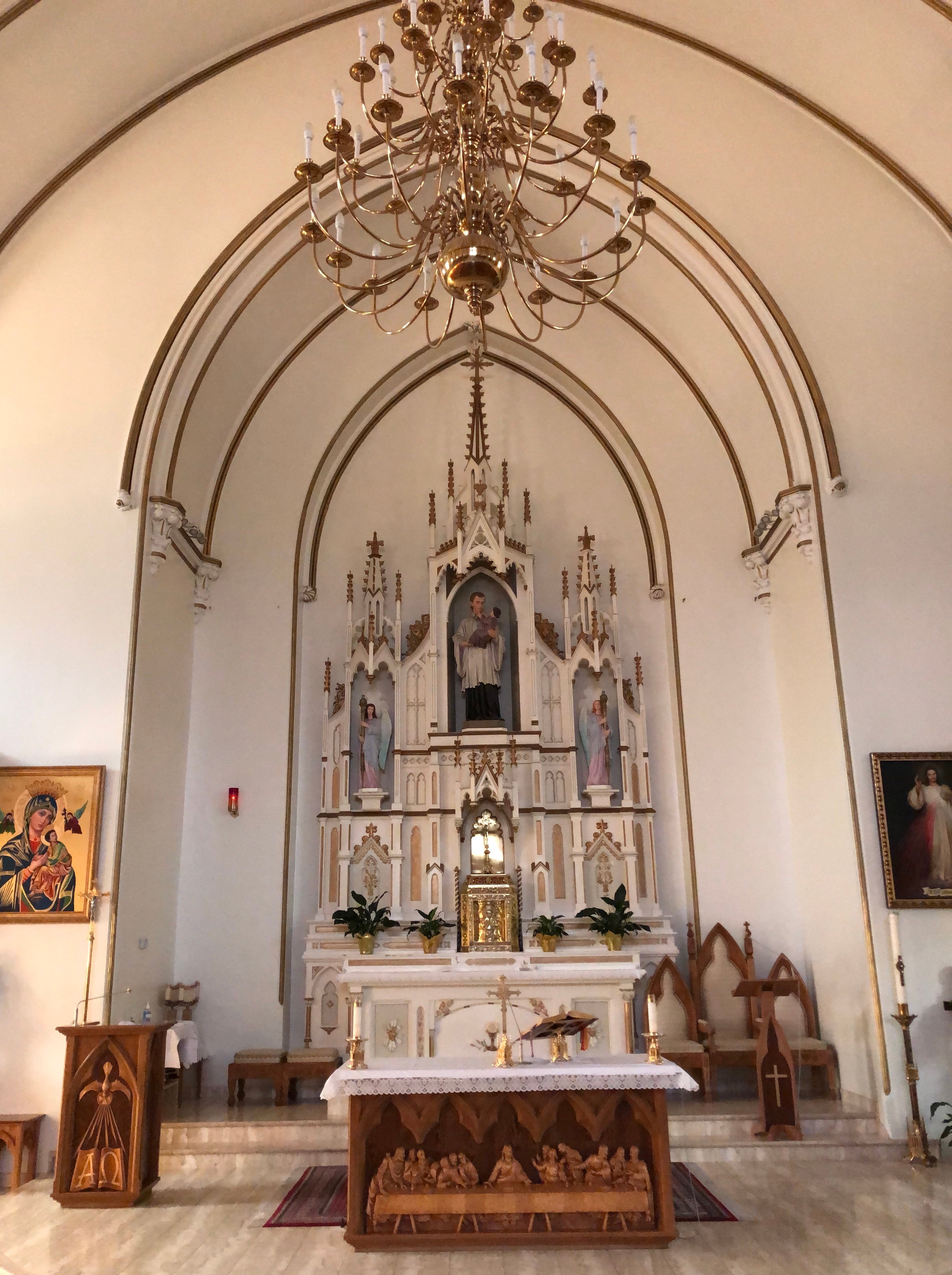 View of the altar